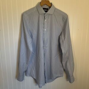Calvin Klein Slim Fit Infinite Non-Iron Light Blue Dress Shirt Men’s Size 15.5